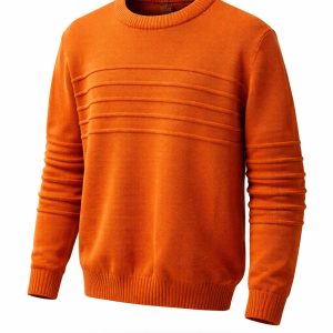 Suéter Masculino Casual Laranja
